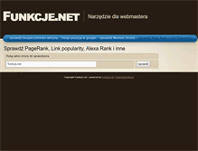 Tablet Screenshot of pagerank.funkcje.net