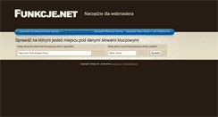 Desktop Screenshot of frazy.funkcje.net